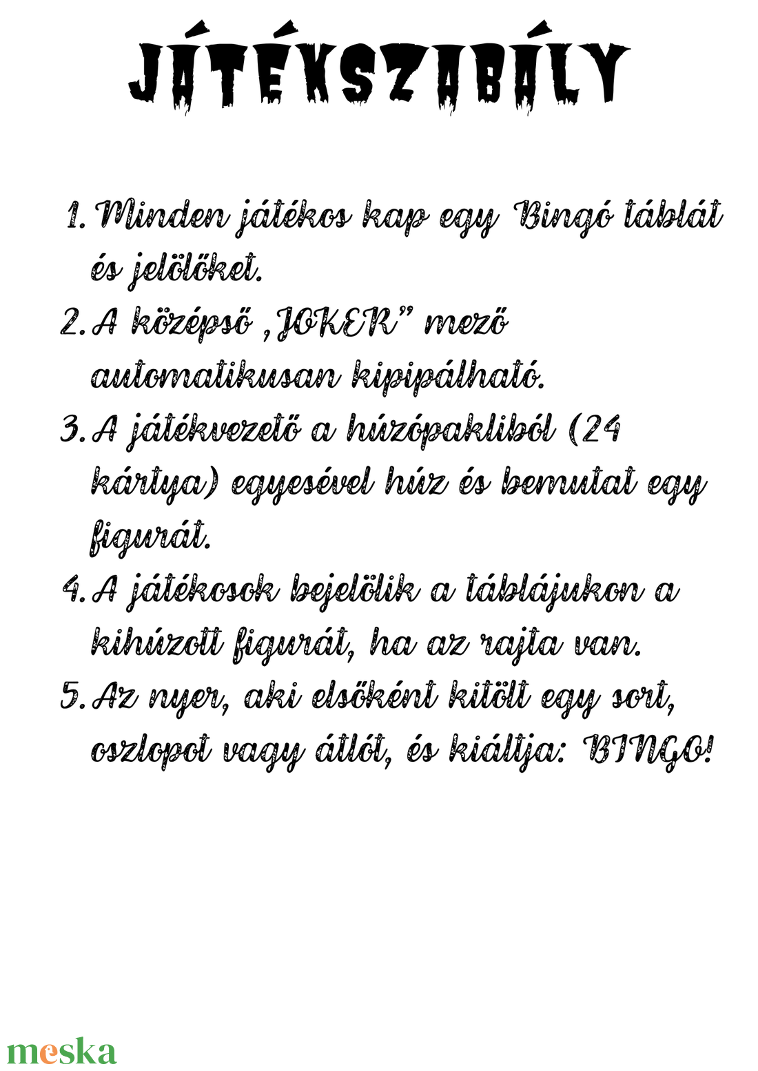 Halloween Bingó - játék & sport - táblajáték és kártyajáték - társasjátékok - Meska.hu Halloween Bingó - játék & sport - táblajáték és kártyajáték - társasjátékok - Meska.hu