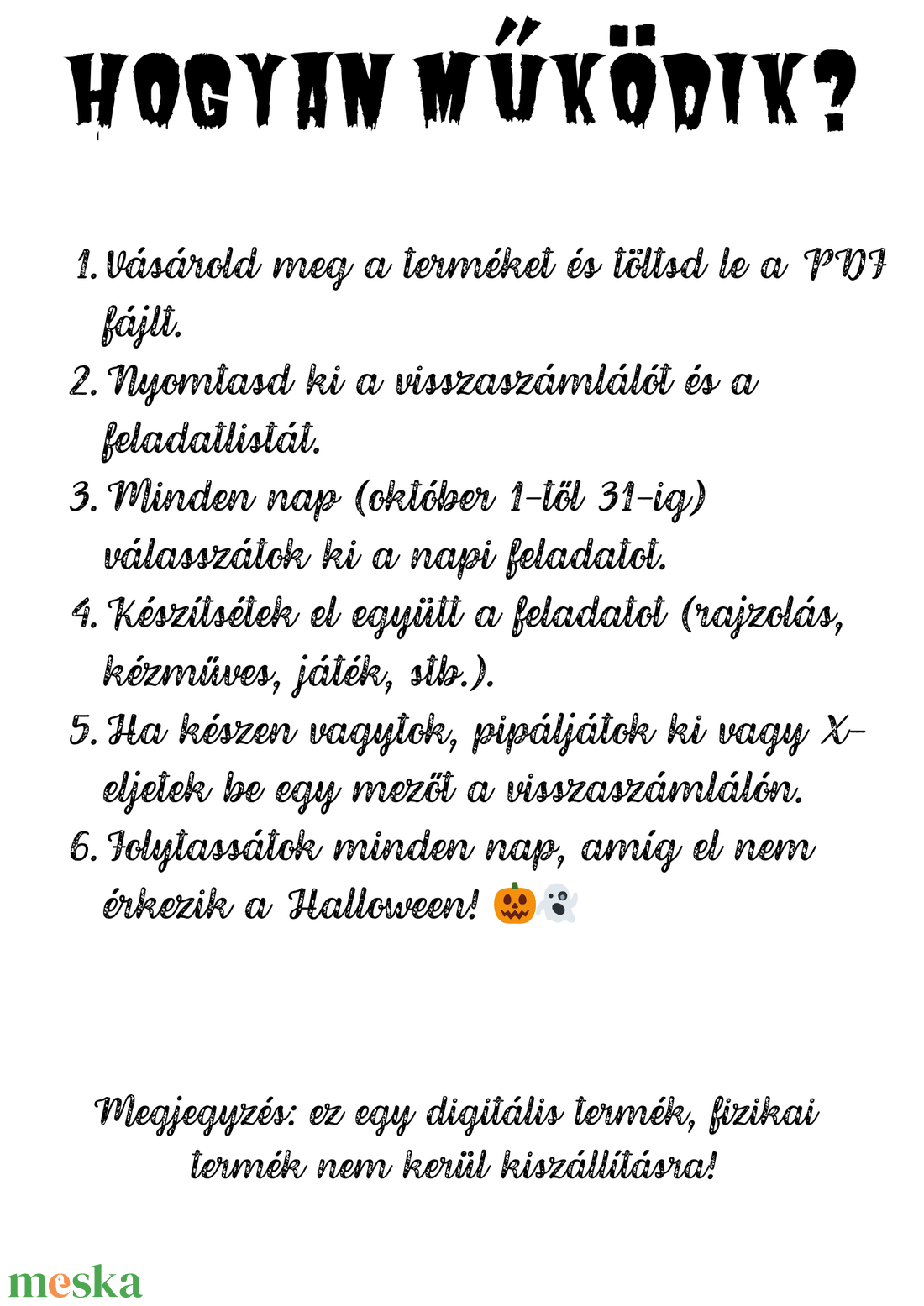 Halloween visszaszámláló (31 napos activity) - otthon & életmód - papír, írószer - naptár & tervező - Meska.hu Halloween visszaszámláló (31 napos activity) - otthon & életmód - papír, írószer - naptár & tervező - Meska.hu