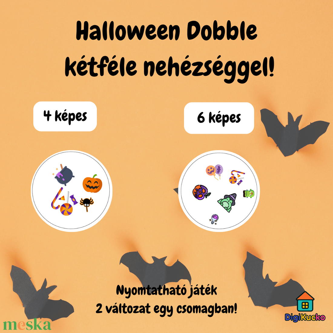 Halloween Dobble nyomtatható társasjáték gyerekeknek (2 változatban) - játék & sport - táblajáték és kártyajáték - társasjátékok - Meska.hu Halloween Dobble nyomtatható társasjáték gyerekeknek (2 változatban) - játék & sport - táblajáték és kártyajáték - társasjátékok - Meska.hu