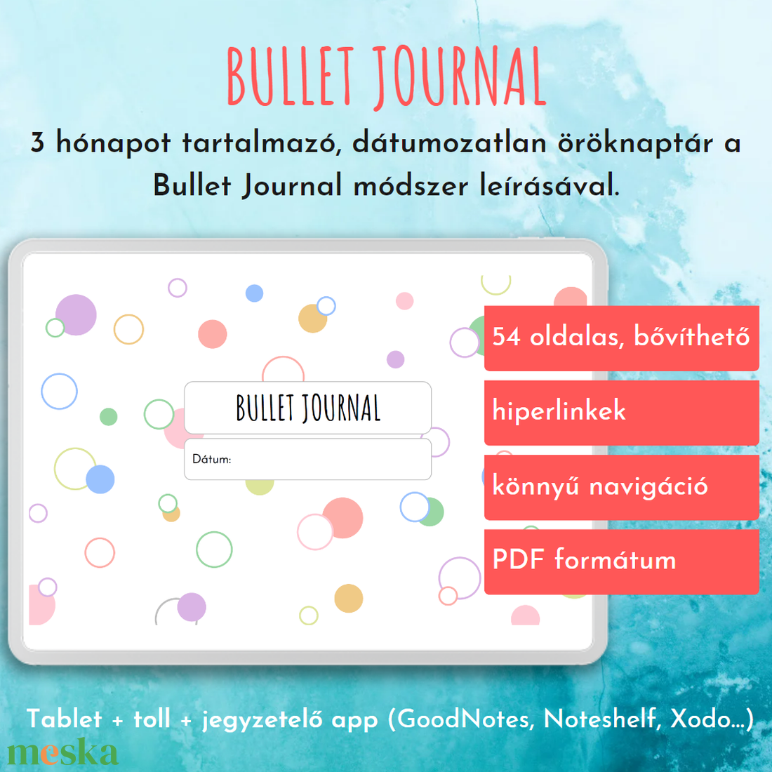 Digitális Bullet Journal öröknapló - otthon & életmód - papír, írószer - naptár & tervező - Meska.hu Digitális Bullet Journal öröknapló - otthon & életmód - papír, írószer - naptár & tervező - Meska.hu