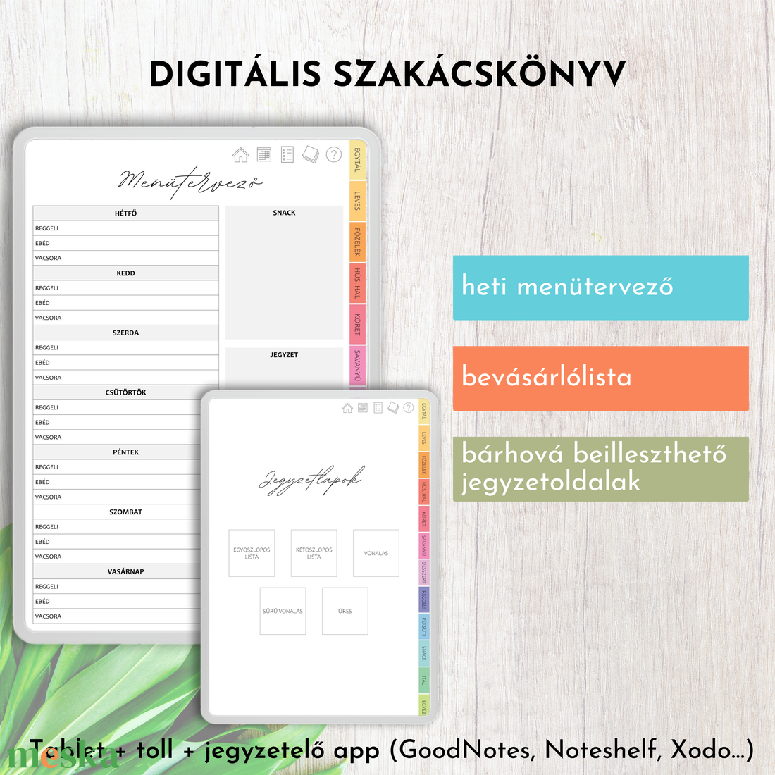 Digitális szakácskönyv - otthon & életmód - konyhafelszerelés, tálalás - sütés, főzés - receptfüzet - Meska.hu Digitális szakácskönyv - otthon & életmód - konyhafelszerelés, tálalás - sütés, főzés - receptfüzet - Meska.hu