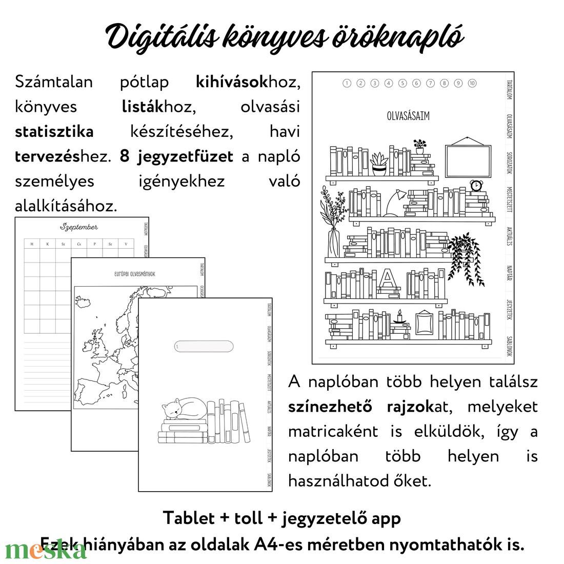 Digitális könyves napló - otthon & életmód - papír, írószer - jegyzetfüzet & napló - Meska.hu Digitális könyves napló - otthon & életmód - papír, írószer - jegyzetfüzet & napló - Meska.hu