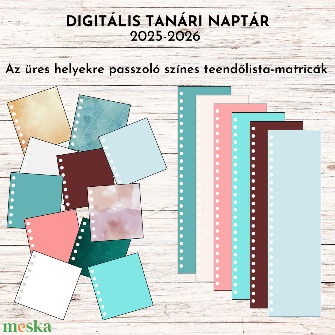 Digitális tanári naptár a 2025-2026-os tanévre - otthon & életmód - papír, írószer - naptár & tervező - Meska.hu
