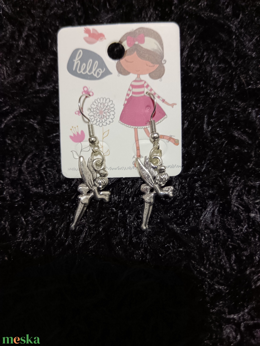 Erdélyi tündér bizsu fülbevaló  - ékszer - fülbevaló - lógó fülbevaló - Meska.hu