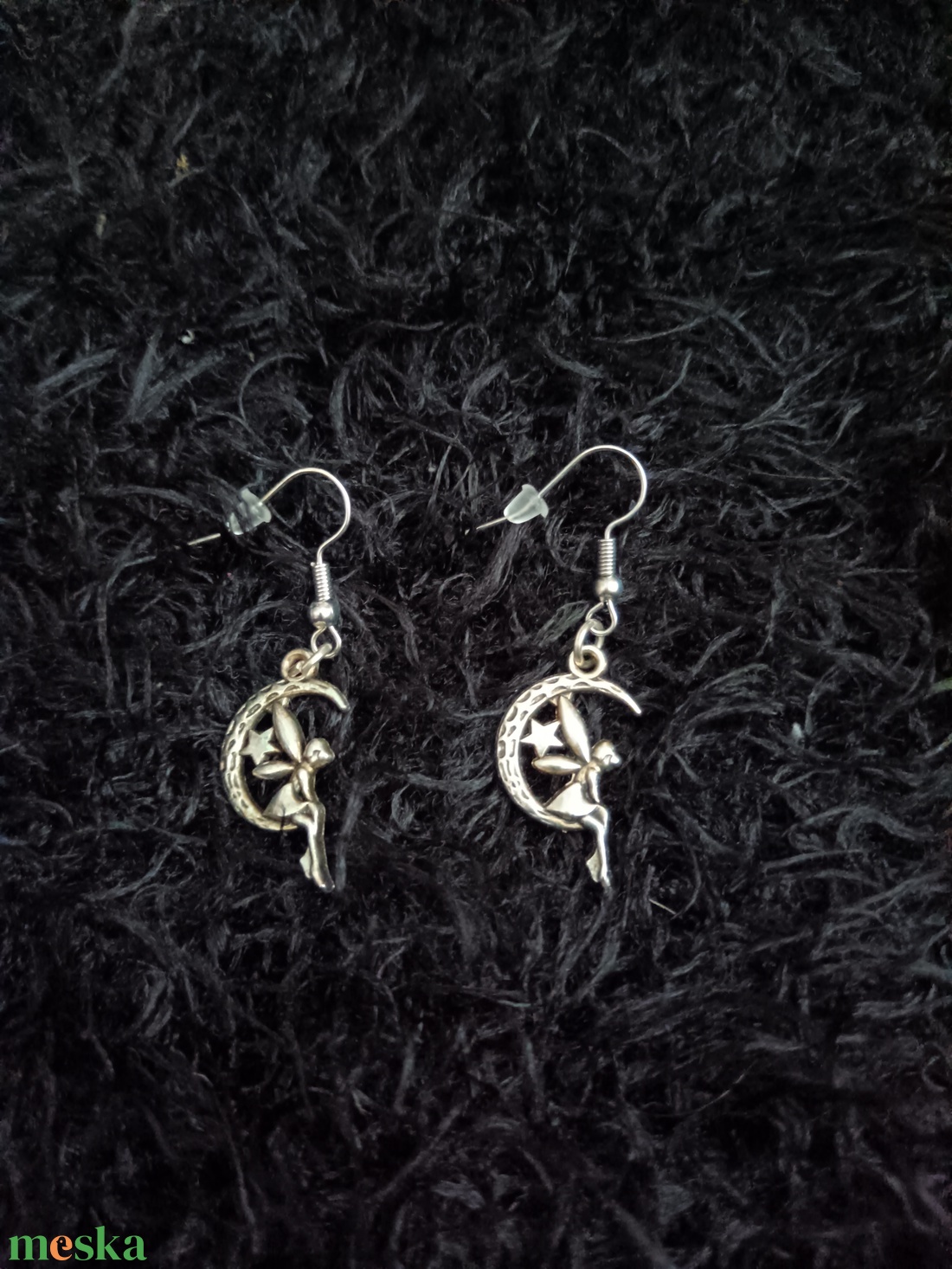 Tündér a holdon fülbevaló  - ékszer - fülbevaló - lógó fülbevaló - Meska.hu