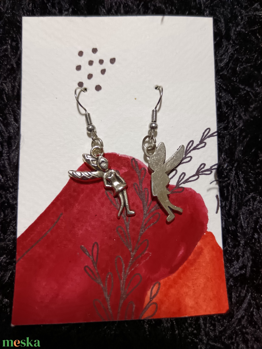 Tündér lány fülbevaló  - ékszer - fülbevaló - lógó fülbevaló - Meska.hu