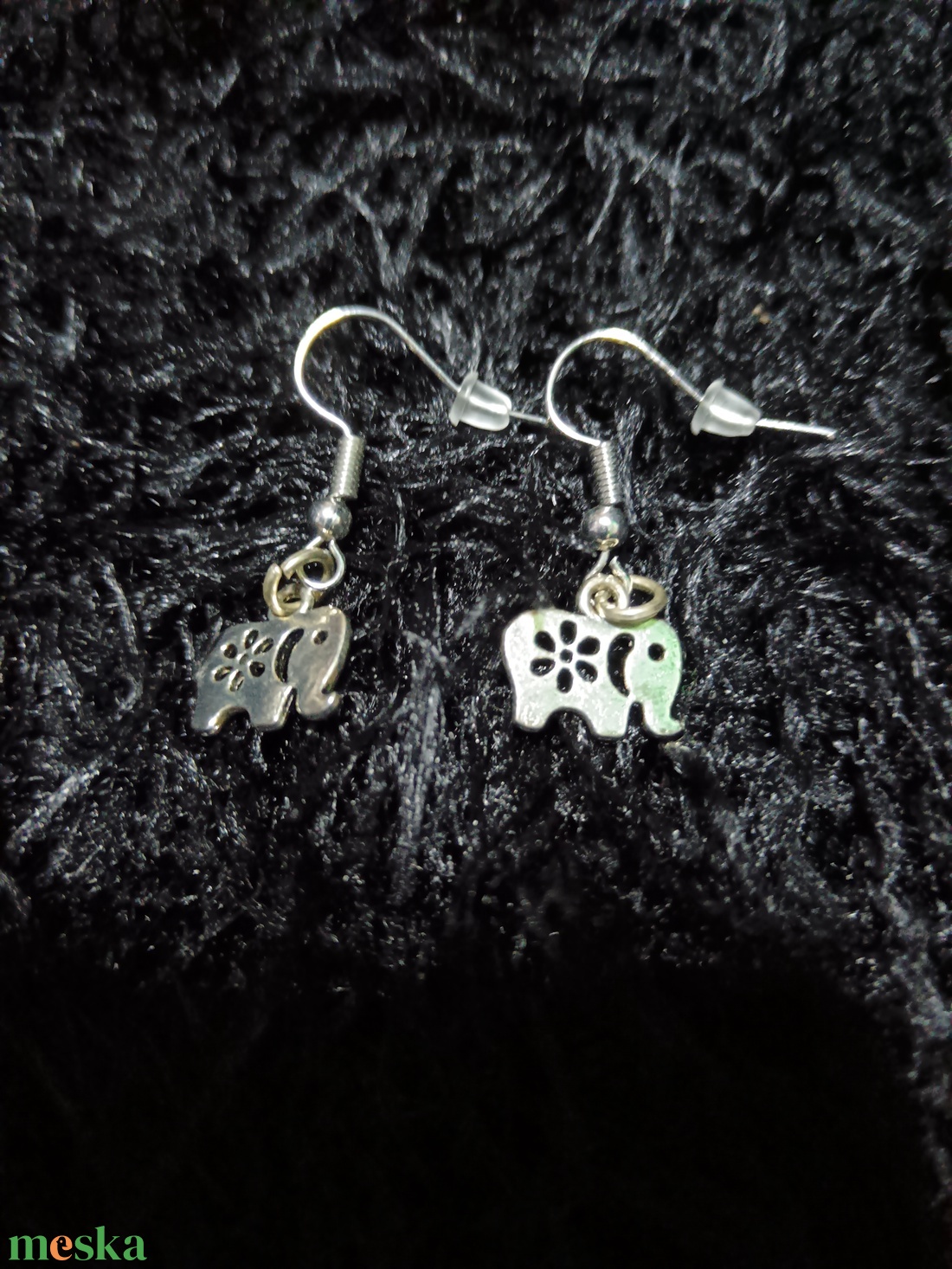 Elefánt fülbevaló  - ékszer - fülbevaló - lógó fülbevaló - Meska.hu