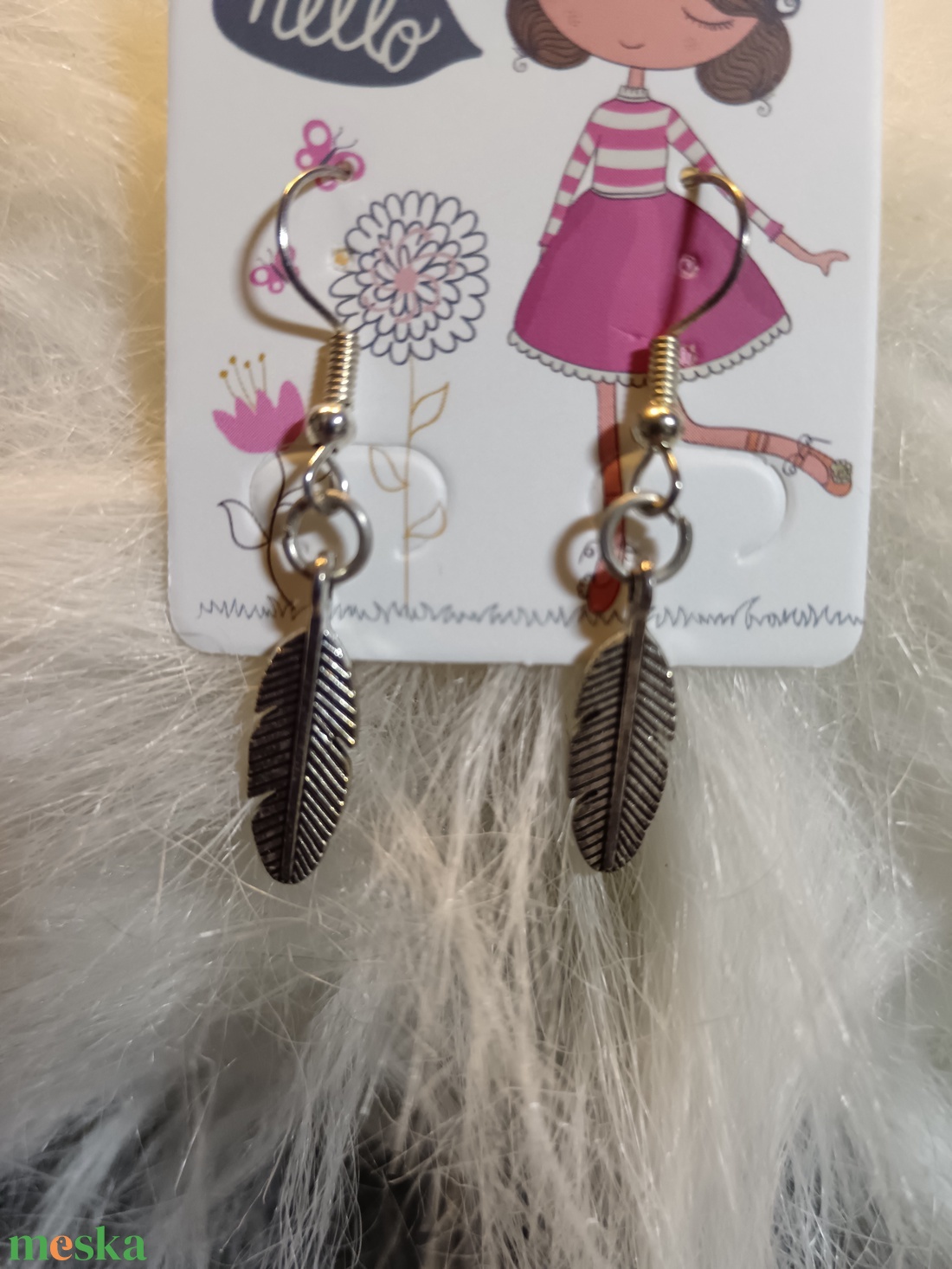 Leveles fülbevaló � természetes elegancia és megújulás - ékszer - fülbevaló - lógó fülbevaló - Meska.hu