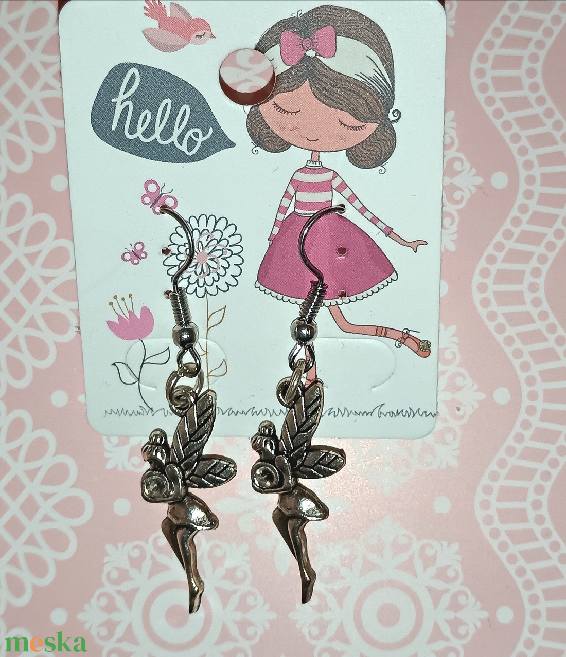 Tündérlány fülbevaló � az álmodozók ékszere - ékszer - fülbevaló - lógó fülbevaló - Meska.hu