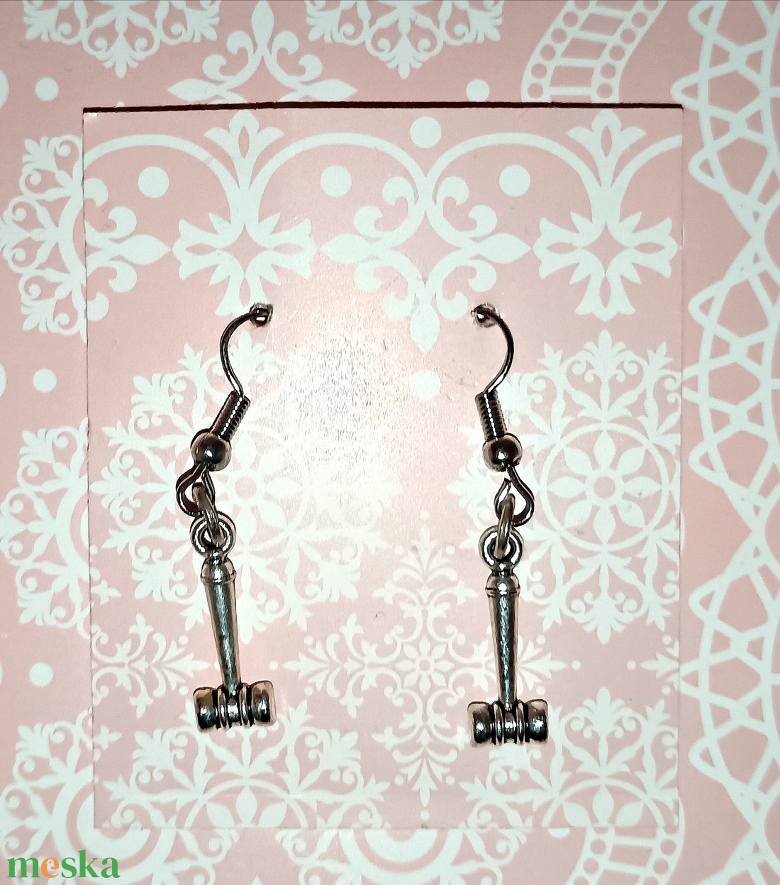 Bírósági kalapács fülbevaló � igazság, erő és határozottság - ékszer - fülbevaló - lógó fülbevaló - Meska.hu