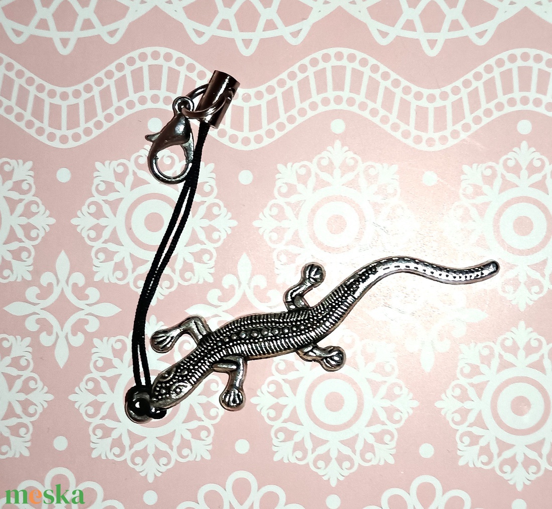 Gekkó / gyík motívumos kulcstartó � játékos védelem és alkalmazkodás - táska & tok - kulcstartó & táskadísz - kulcstartó - Meska.hu