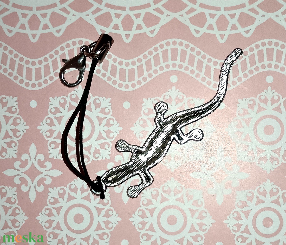 Gekkó / gyík motívumos kulcstartó � játékos védelem és alkalmazkodás - táska & tok - kulcstartó & táskadísz - kulcstartó - Meska.hu