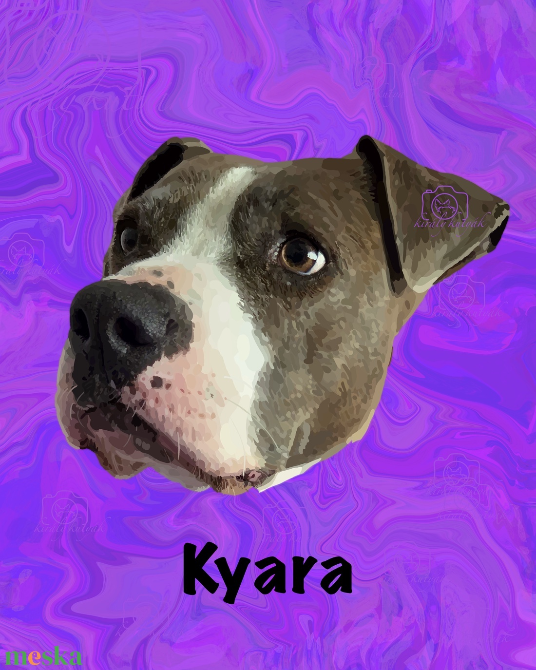 Digitális Állatportré � Egyedi portré a kedvencedről - művészet - grafika & illusztráció - digitális - Meska.hu