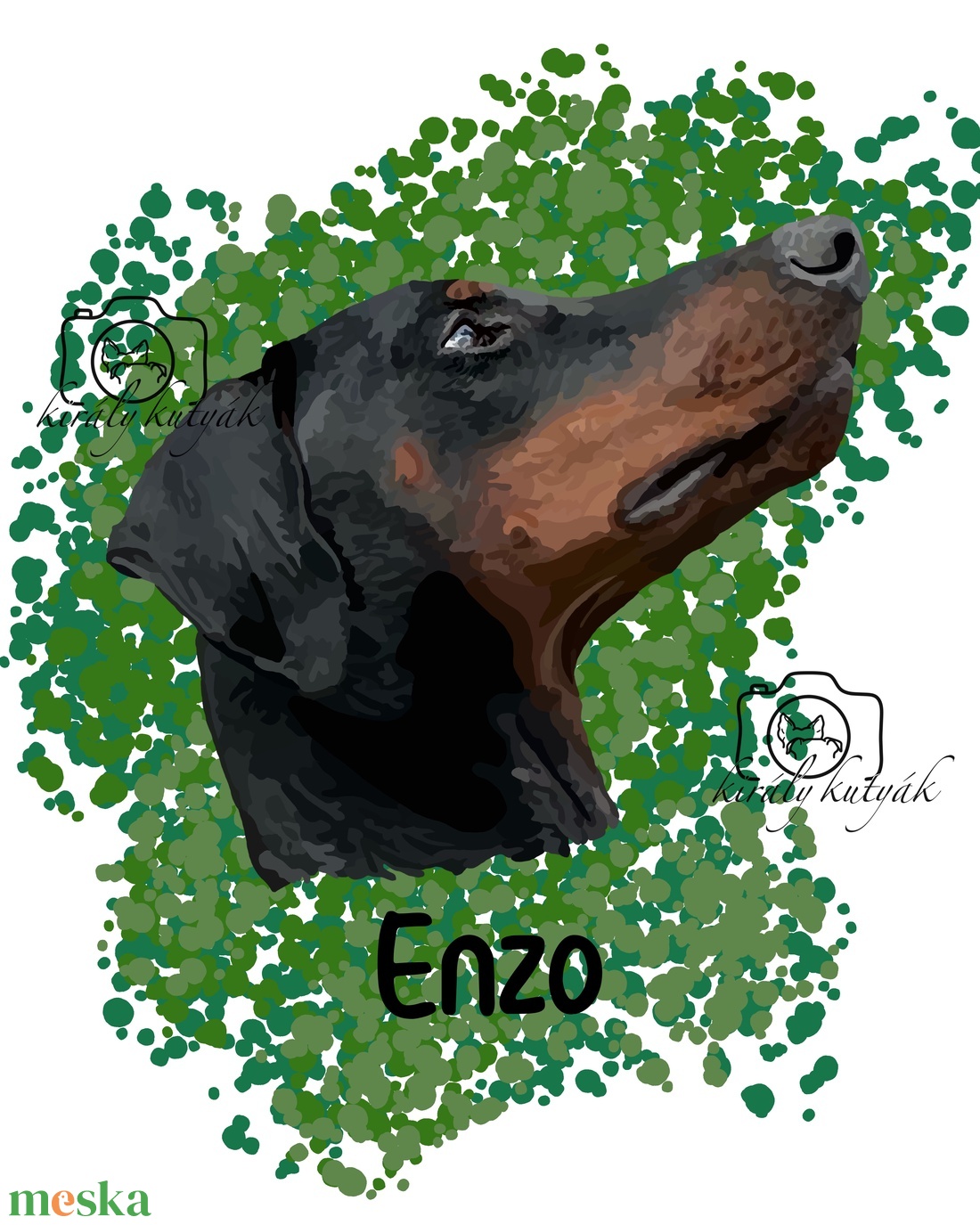 Digitális Állatportré � Egyedi portré a kedvencedről - művészet - grafika & illusztráció - digitális - Meska.hu