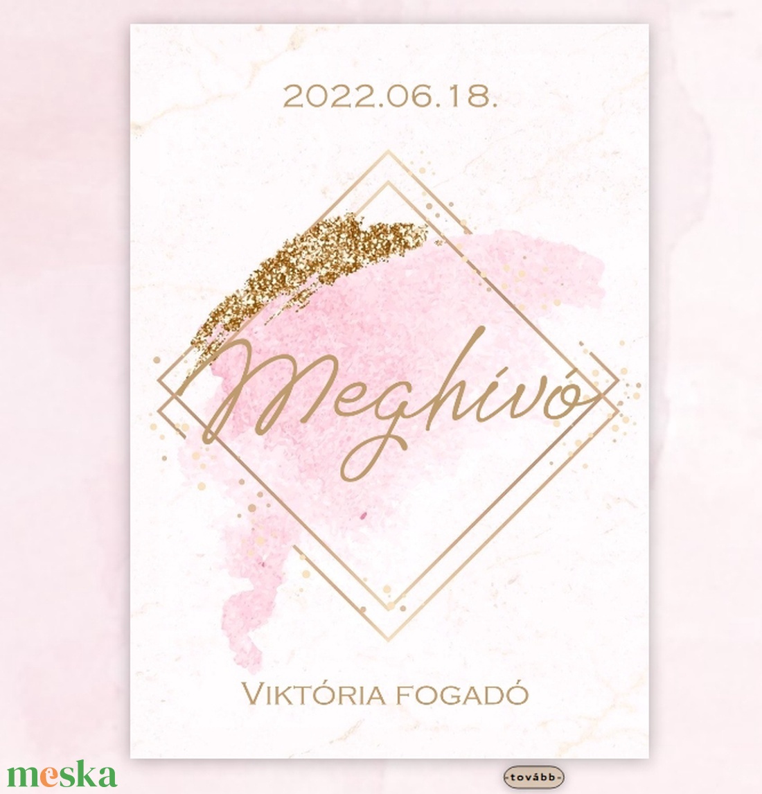 Digitális esküvői meghívó watercolor dizájnban - művészet - grafika & illusztráció - digitális - Meska.hu Digitális esküvői meghívó watercolor dizájnban - művészet - grafika & illusztráció - digitális - Meska.hu