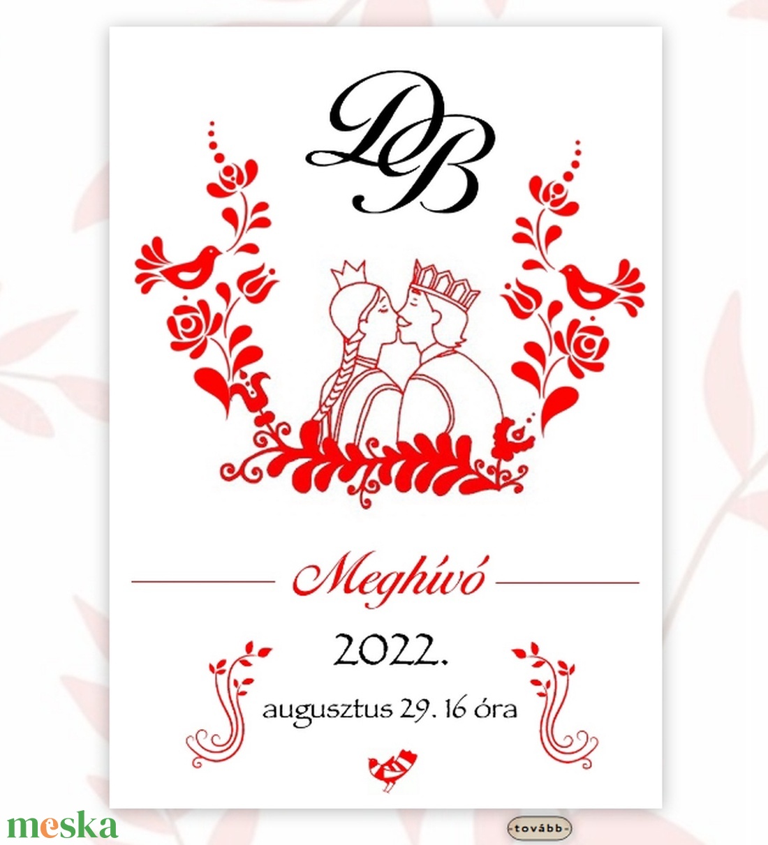 Digitális esküvői meghívó magyaros motívummal - művészet - grafika & illusztráció - digitális - Meska.hu Digitális esküvői meghívó magyaros motívummal - művészet - grafika & illusztráció - digitális - Meska.hu