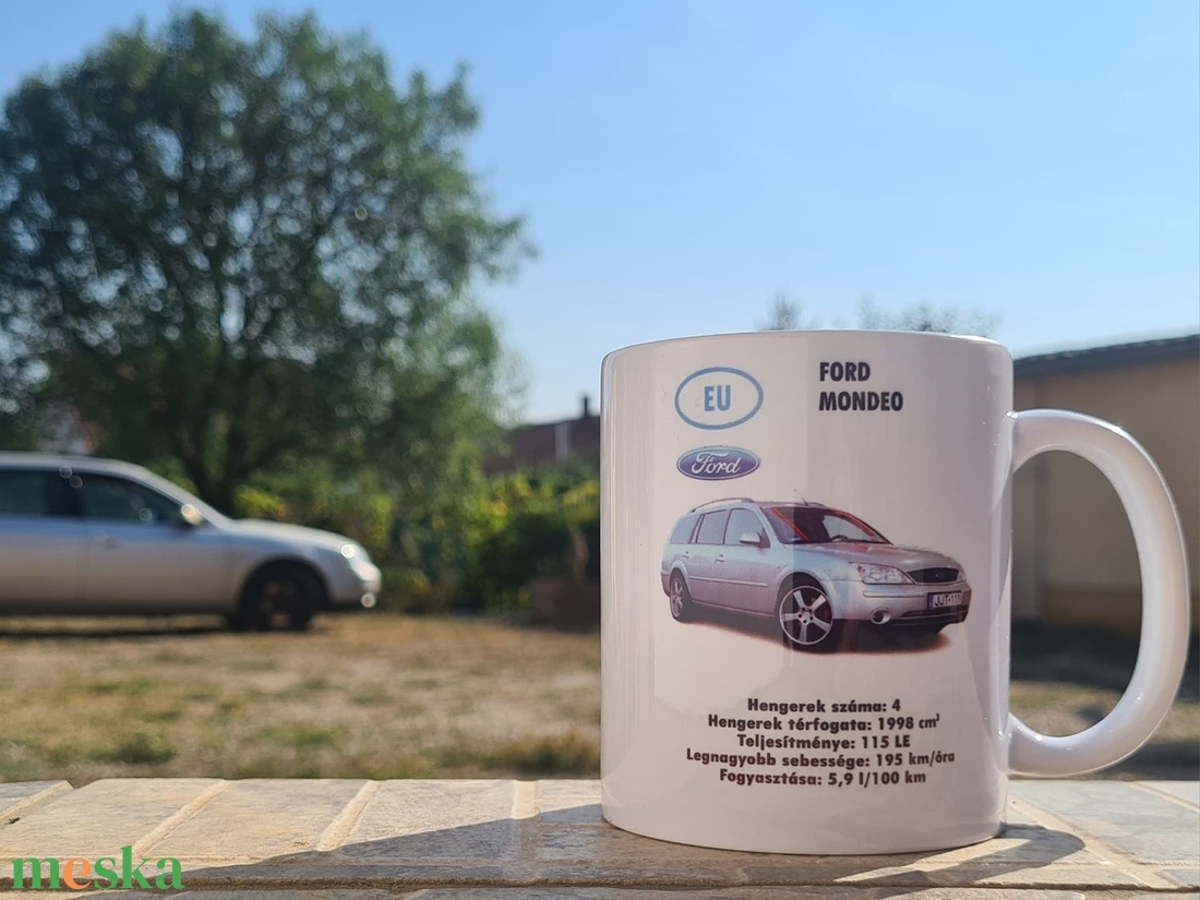 Egyedi, autóskártya mintás bögre - otthon & életmód - konyhafelszerelés, tálalás - tálalás - bögre & csésze - Meska.hu