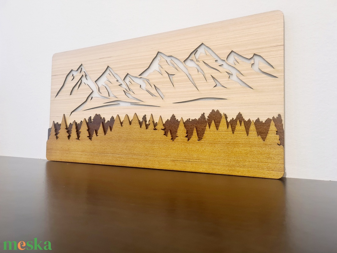 LED-es falikép, Mountain - otthon & életmód - dekoráció - kép & falikép - fából készült kép - Meska.hu LED-es falikép, Mountain - otthon & életmód - dekoráció - kép & falikép - fából készült kép - Meska.hu