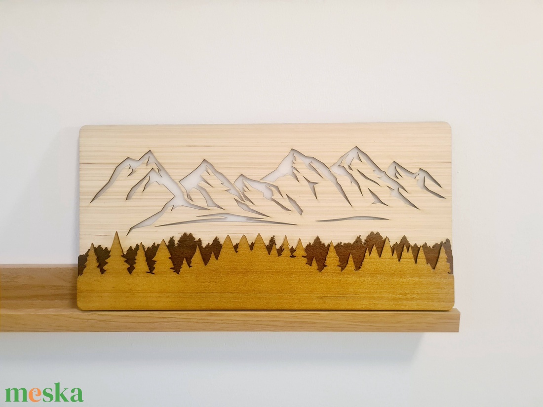 LED-es falikép, Mountain - otthon & életmód - dekoráció - kép & falikép - fából készült kép - Meska.hu LED-es falikép, Mountain - otthon & életmód - dekoráció - kép & falikép - fából készült kép - Meska.hu