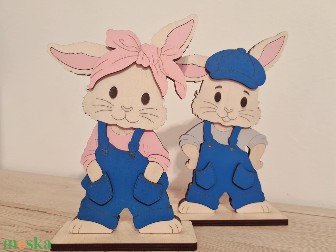 Húsvéti nyuszilány - ünnepi díszek, dekorációk - húsvéti díszek és dekorációk - húsvéti asztaldíszek - Meska.hu