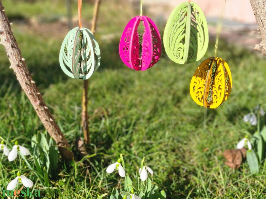 Húsvéti tojás dísz, 2 - ünnepi díszek, dekorációk - húsvéti díszek és dekorációk - húsvéti tojásfadíszek - Meska.hu