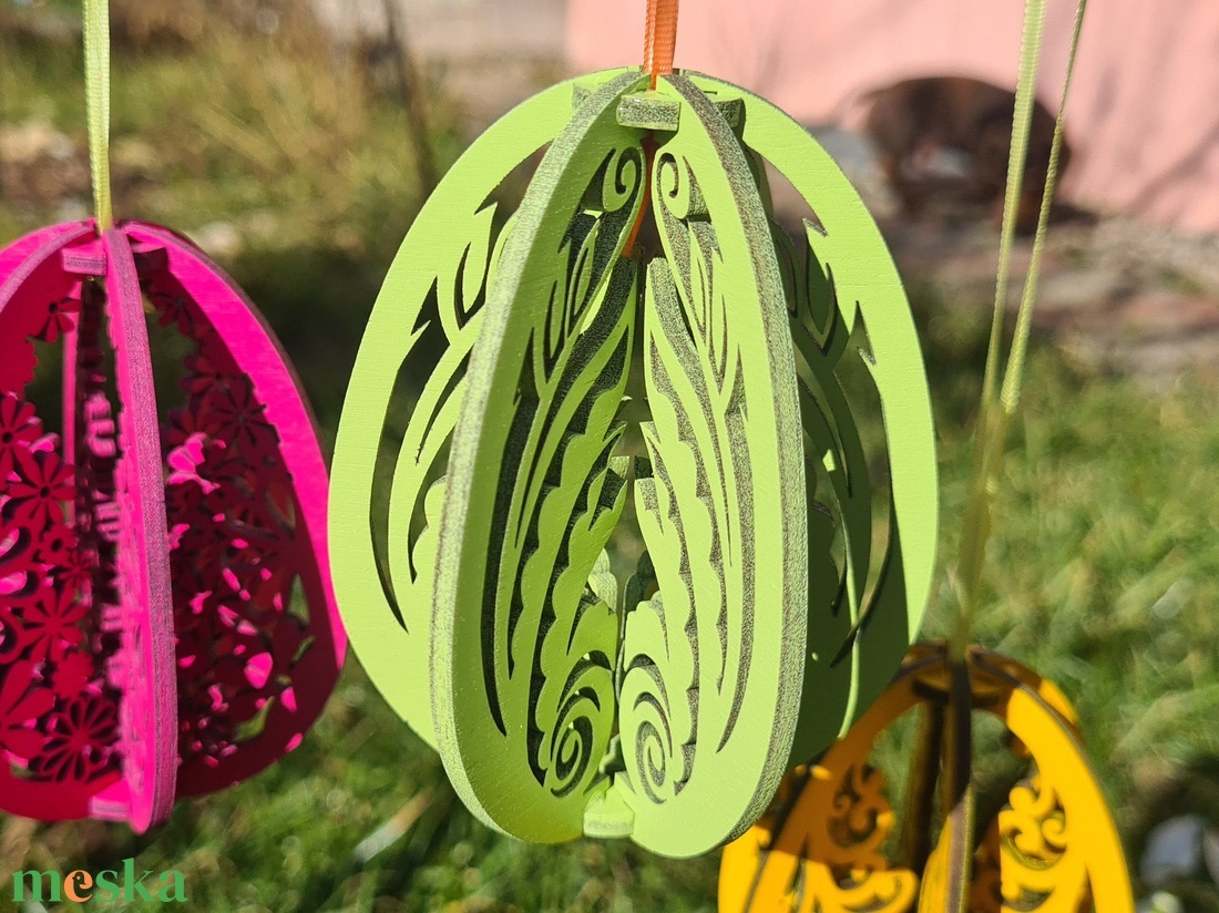 Húsvéti tojás dísz, 2 - ünnepi díszek, dekorációk - húsvéti díszek és dekorációk - húsvéti tojásfadíszek - Meska.hu