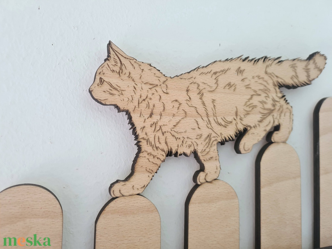 Fali kulcstartó, Catwalk - otthon & életmód - dekoráció - fali és függő dekoráció - fali kulcstartó - Meska.hu