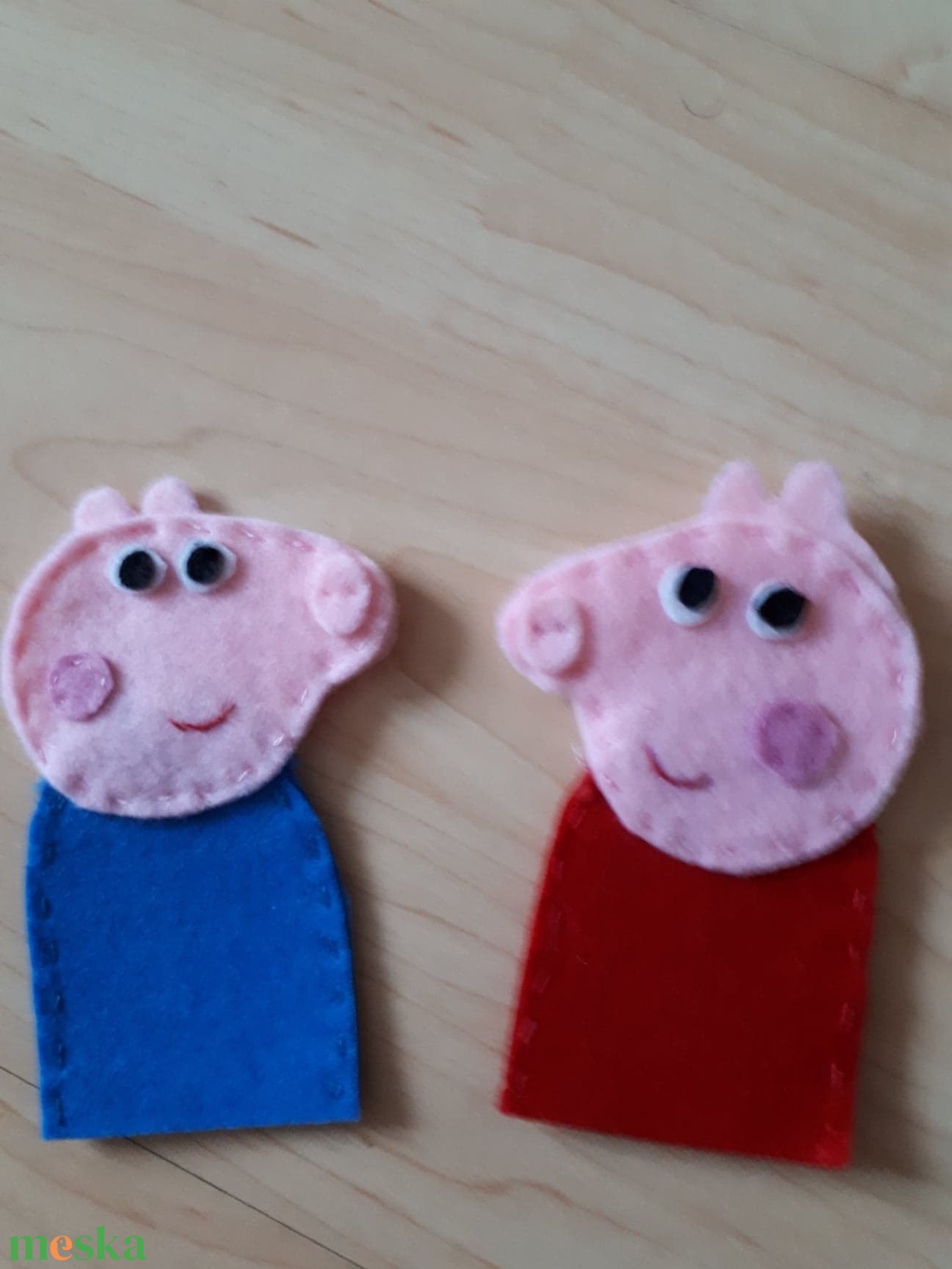  Peppáék ujjbábkészlet - játék & sport - bábok - kesztyűbáb - Meska.hu