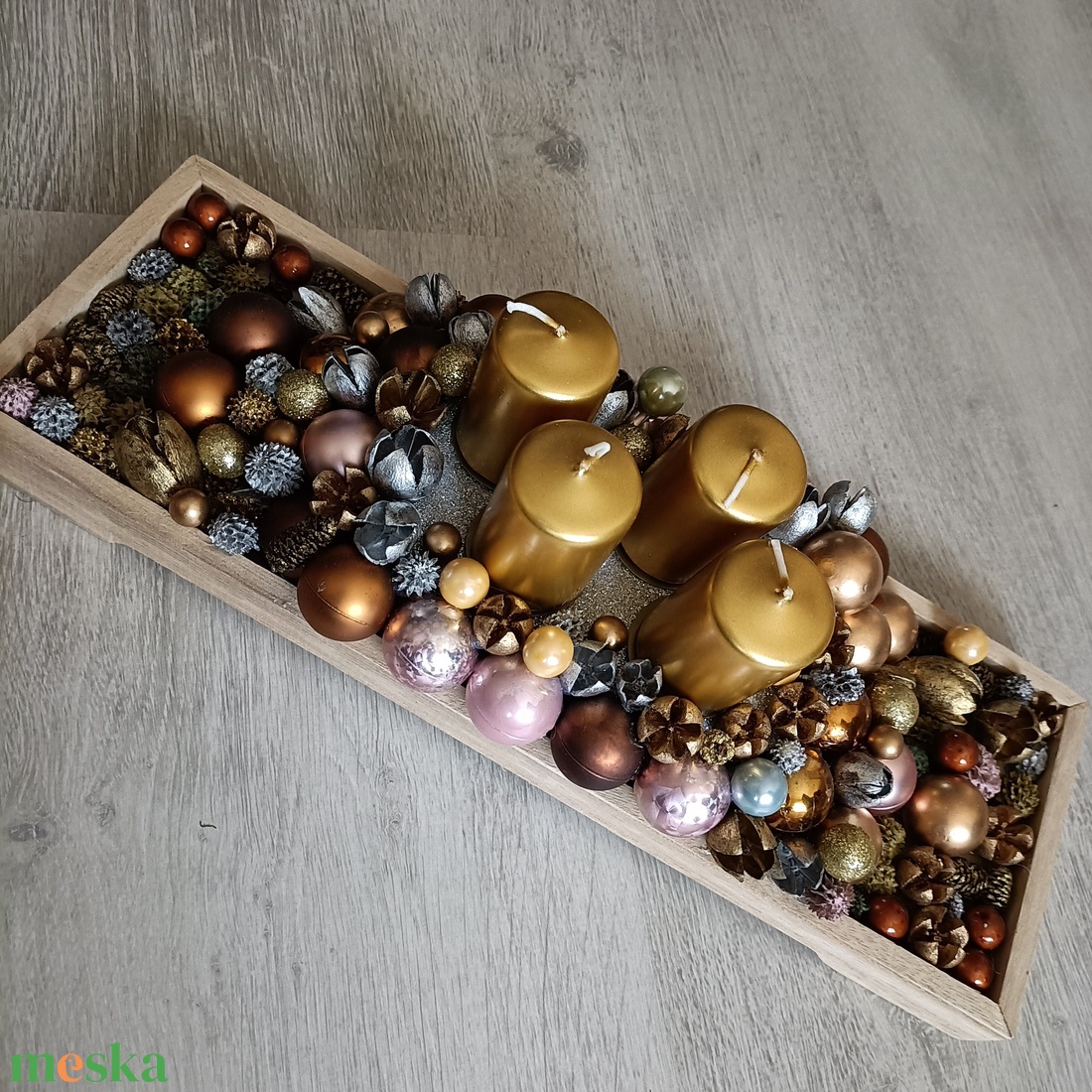 Adventi asztaldísz - karácsony - adventi díszek - adventi asztaldísz - Meska.hu