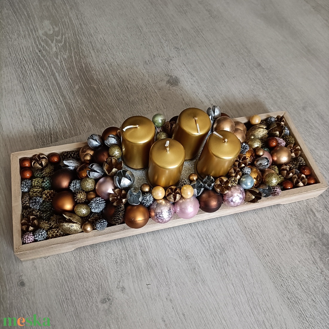 Adventi asztaldísz - karácsony - adventi díszek - adventi asztaldísz - Meska.hu