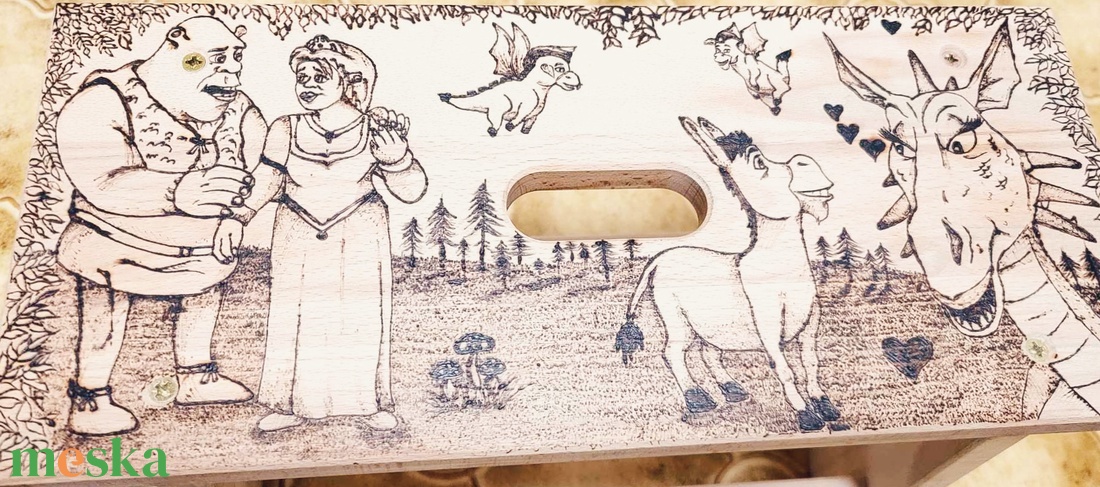 Sámli pirográf mintával - művészet - grafika & illusztráció - egyéb rajzok - Meska.hu
