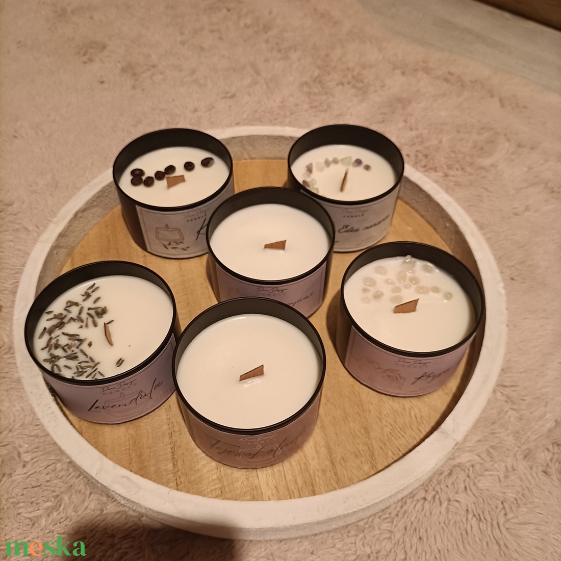 Szójaviasz illatgyertya - otthon & életmód - gyertya, illat, aroma - illatviasz - Meska.hu