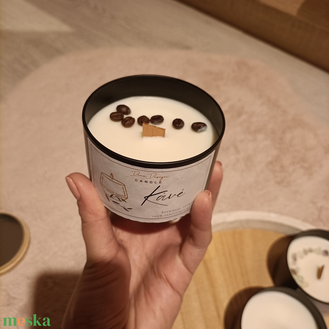 Szójaviasz illatgyertya - otthon & életmód - gyertya, illat, aroma - illatviasz - Meska.hu