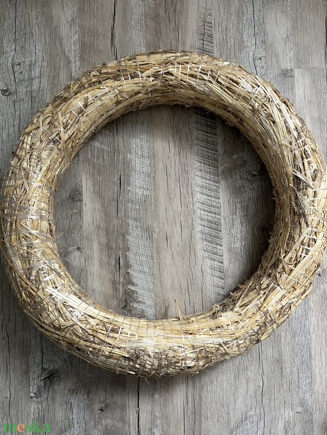 45 cm szalma koszorú alap - kellékek & szerszámok - dekorációs kellékek - koszorú, koszorúalap - Meska.hu