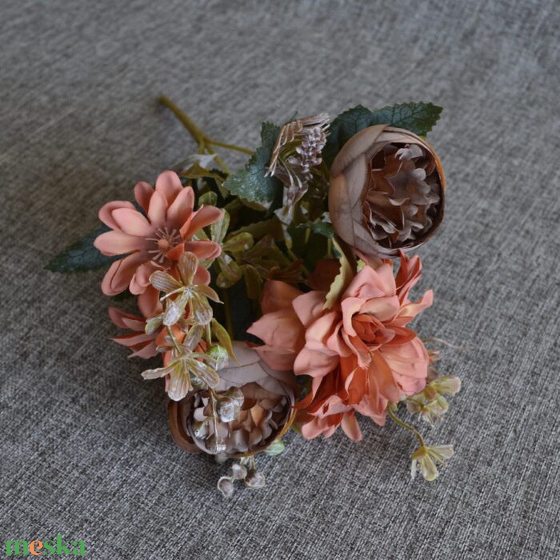 Bazsarózsa, dália csokor őszi - otthon & életmód - dekoráció - virágdekoráció - virágok - virágcsokor - Meska.hu