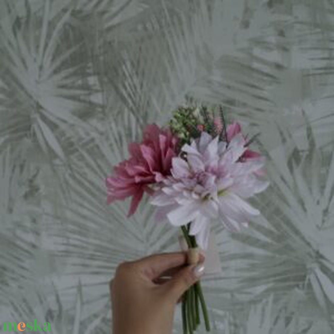 Színes dália csokor - otthon & életmód - dekoráció - virágdekoráció - virágok - virágcsokor - Meska.hu