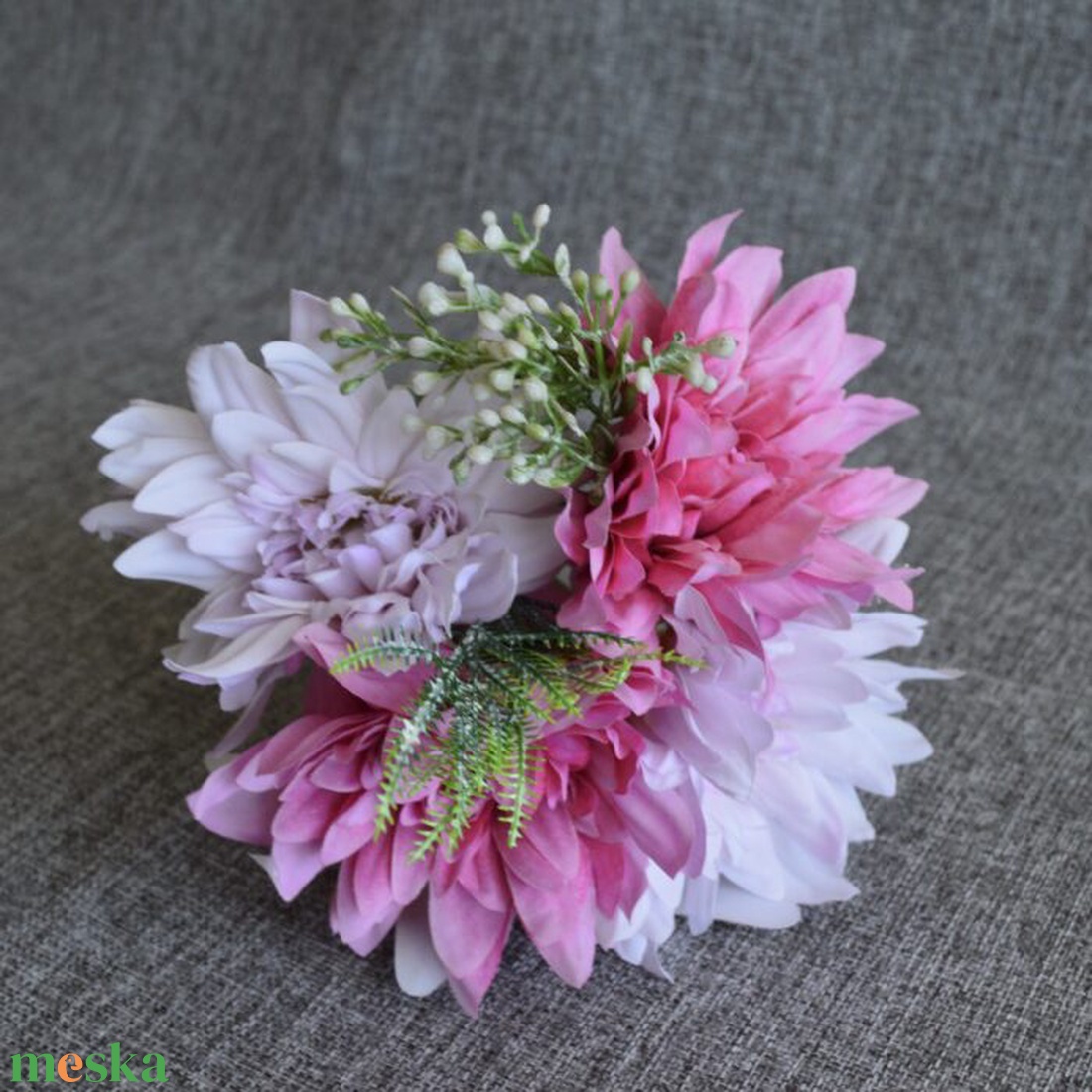 Színes dália csokor - otthon & életmód - dekoráció - virágdekoráció - virágok - virágcsokor - Meska.hu