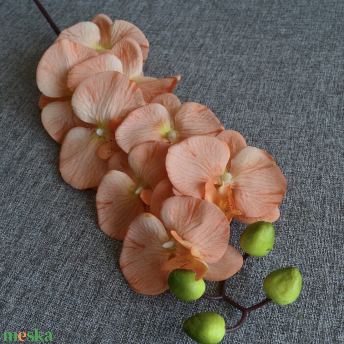 Barack színű orchidea - otthon & életmód - dekoráció - virágdekoráció - virágok - szálas virág - Meska.hu