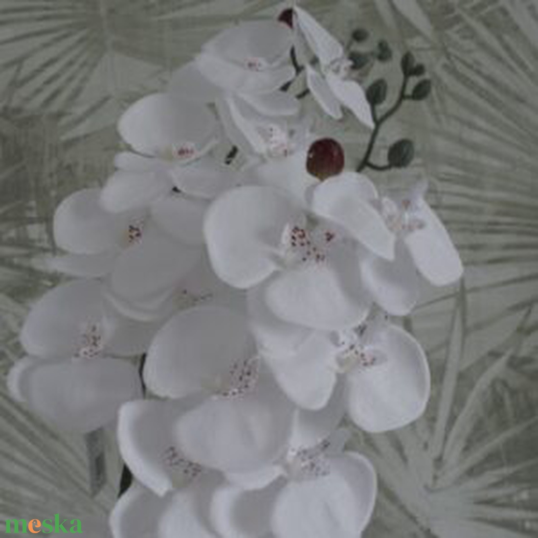 Fehér orchidea piros pöttyel - otthon & életmód - dekoráció - virágdekoráció - virágok - szálas virág - Meska.hu