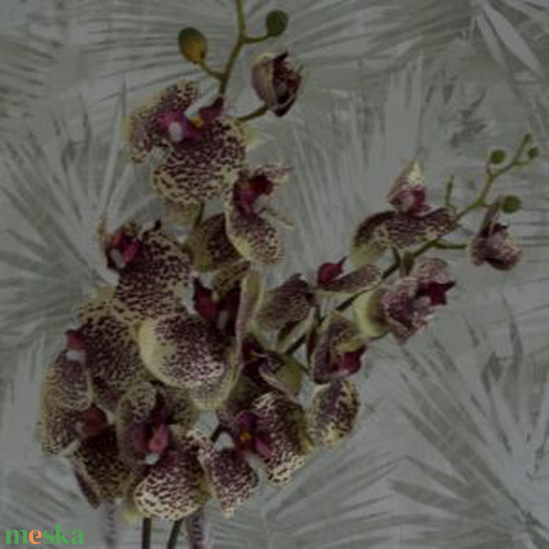 Lila pöttyös sárga orchidea - otthon & életmód - dekoráció - virágdekoráció - virágok - szálas virág - Meska.hu