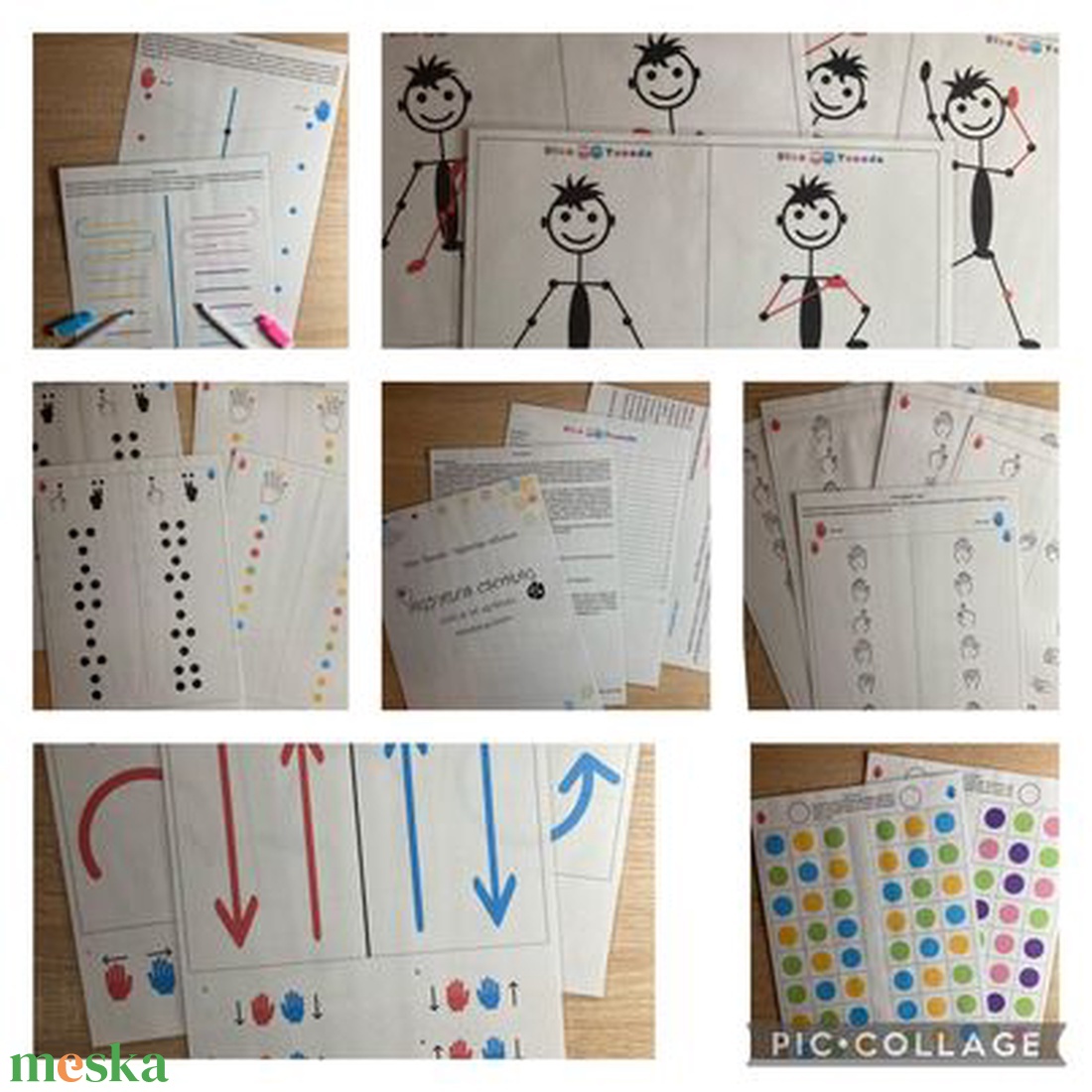 Dina Tanoda Agyalós csomag - jobb és bal agyfélteke - játék & sport - készségfejlesztő és logikai játék - oktató játékok - Meska.hu