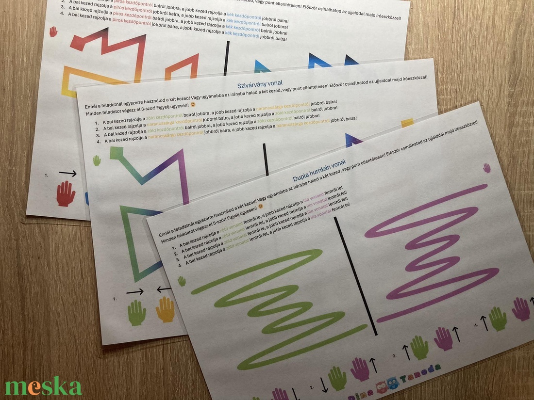 Dina Tanoda Agyalós csomag - jobb és bal agyfélteke - játék & sport - készségfejlesztő és logikai játék - oktató játékok - Meska.hu