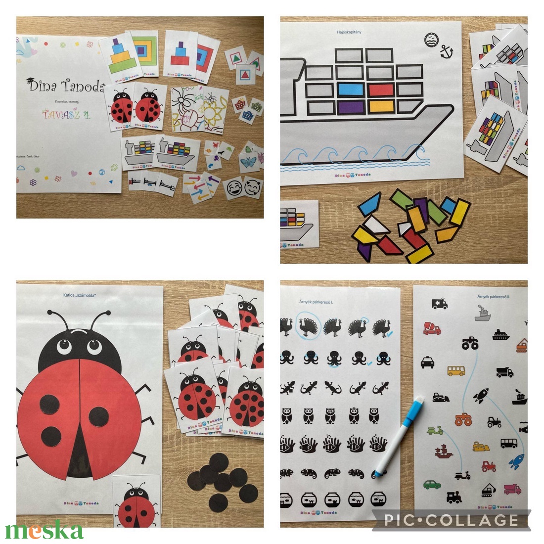 Dina Tanoda komplex PDF csomag 4.  - játék & sport - készségfejlesztő és logikai játék - oktató játékok - Meska.hu