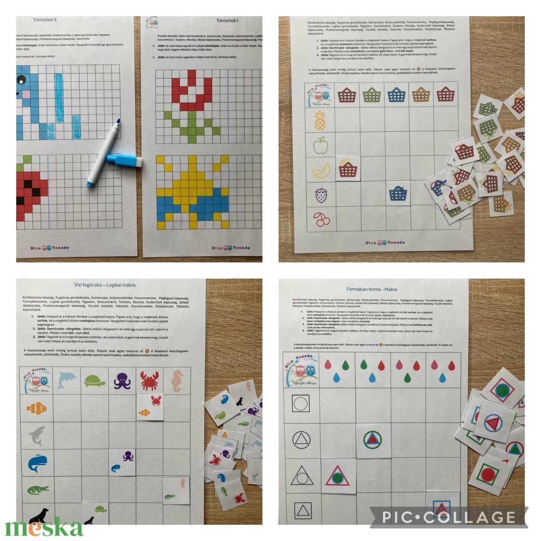 Dina Tanoda komplex PDF csomag 4.  - játék & sport - készségfejlesztő és logikai játék - oktató játékok - Meska.hu