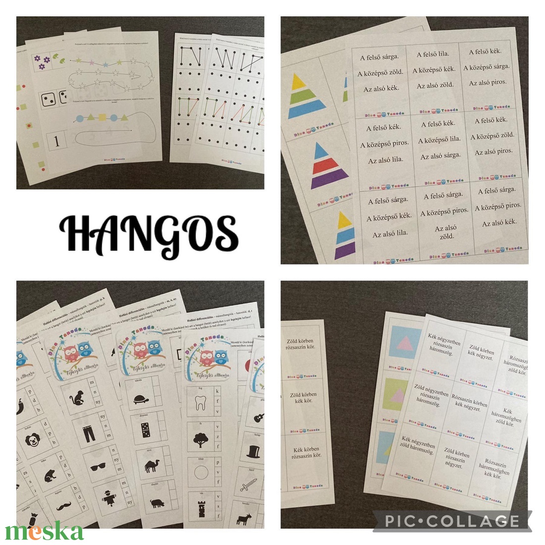 Dina Tanoda 5. Logopédiai - Hangos Nyári foglalkoztató - játék & sport - készségfejlesztő és logikai játék - oktató játékok - Meska.hu