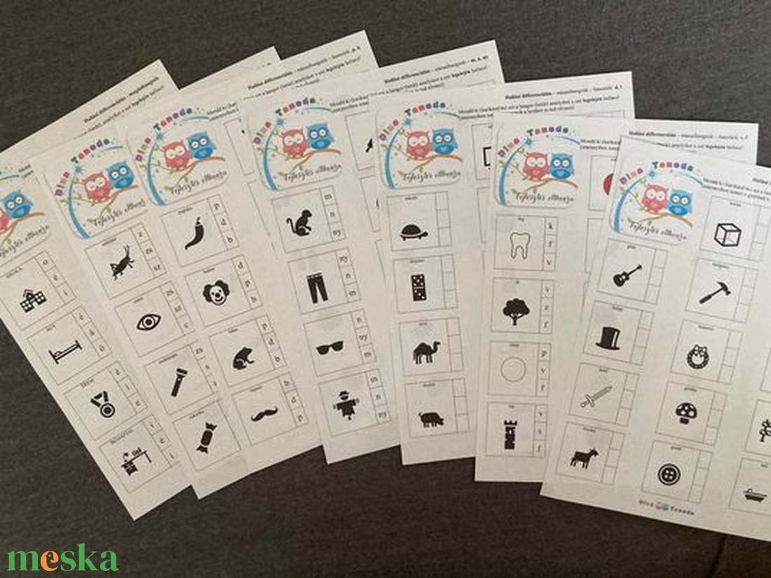 Dina Tanoda 5. Logopédiai - Hangos Nyári foglalkoztató - játék & sport - készségfejlesztő és logikai játék - oktató játékok - Meska.hu