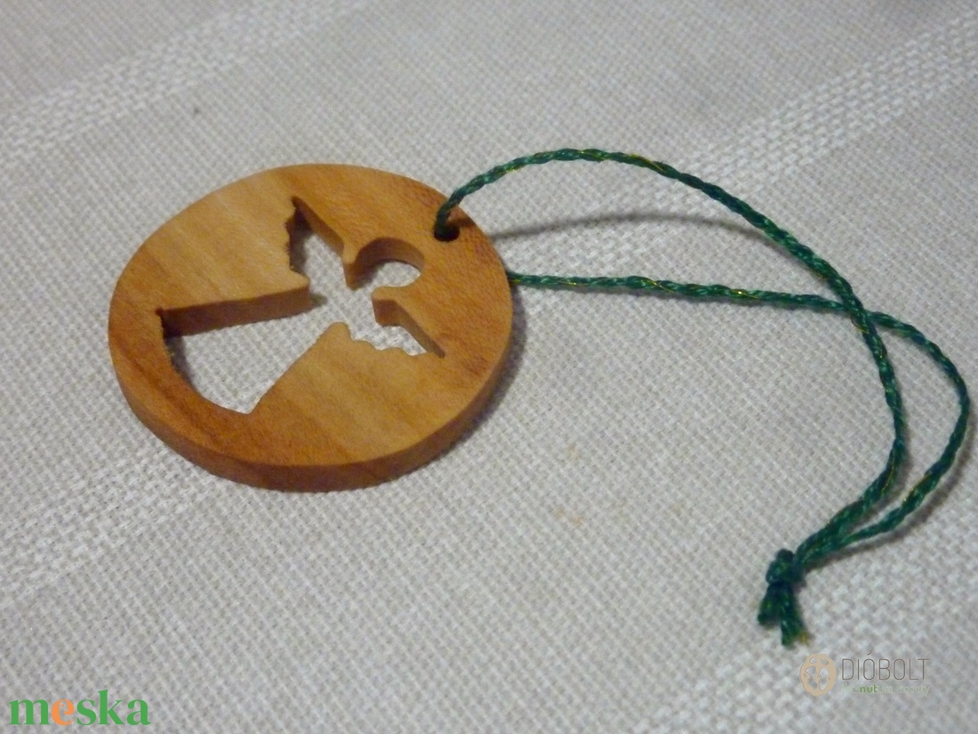 Angyal mintás karácsonyfadísz - karácsony - karácsonyi lakásdekoráció - karácsonyfadíszek - Meska.hu