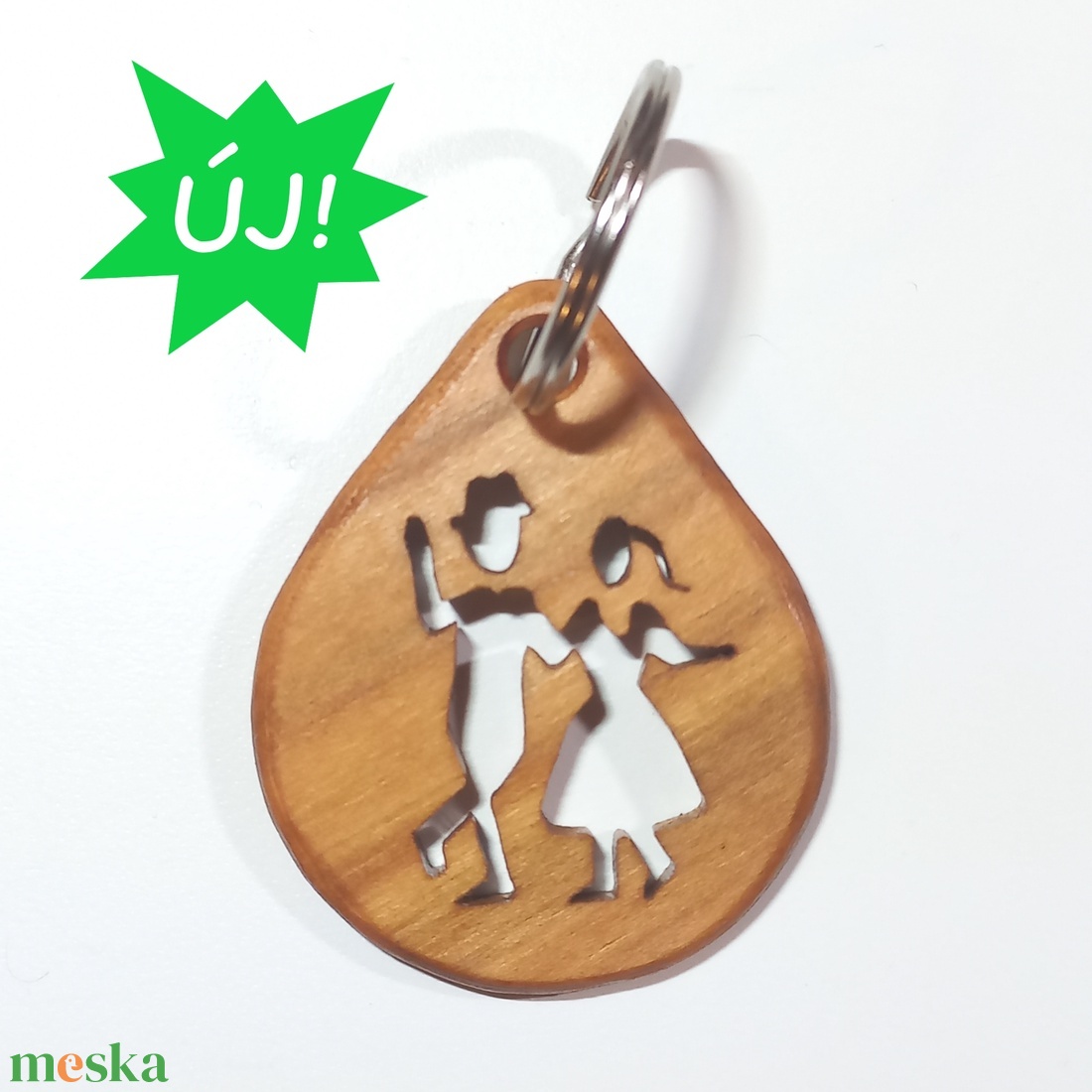 Néptáncos pár mintájú kulcstartó - táska & tok - kulcstartó & táskadísz - kulcstartó - Meska.hu