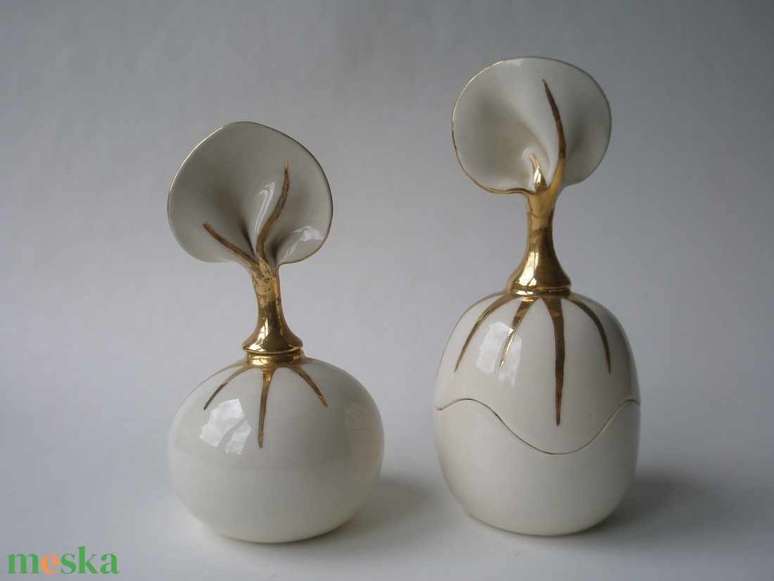 ékszertartó és parfümös palack szett - ékszer - ékszertartó - ékszerdoboz - Meska.hu