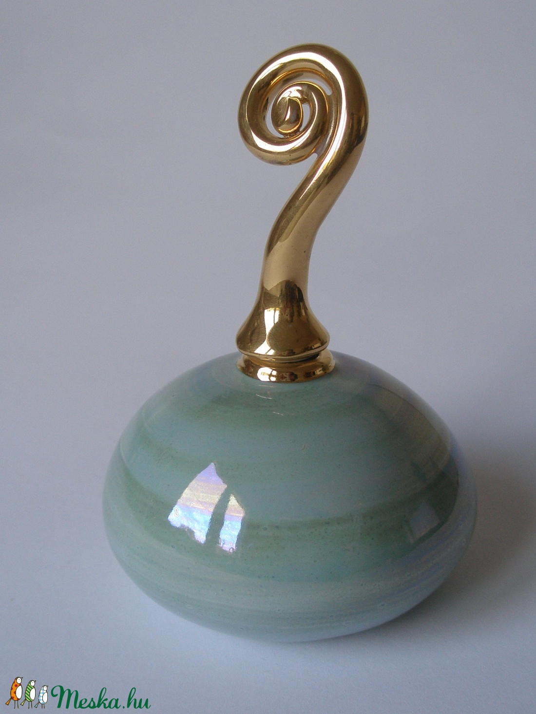 türkiz parfümöspalack - szépségápolás - Meska.hu